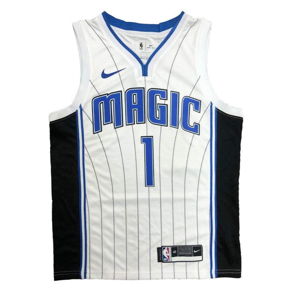 Men's Orlando Magic Tracy McGrady #1 White 2020/21 Swingman NBA Jersey - Association Edition-Pro Kit Vault | Brand New 26/27 Sports Jerseys